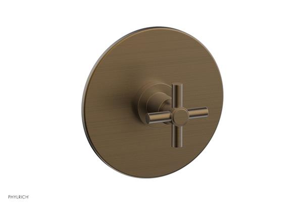 Phylrich - Basic Pressure Balance Plate & Handle Trim Only - Tubular Cross Handle