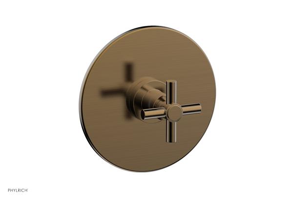Phylrich - Basic Pressure Balance Plate & Handle Trim Only - Tubular Cross Handle