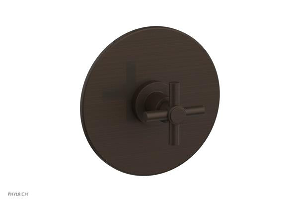 Phylrich - Basic Pressure Balance Plate & Handle Trim Only - Tubular Cross Handle