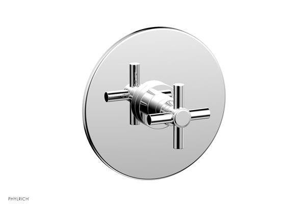 Phylrich - Basic Pressure Balance Plate & Handle Trim Only - Tubular Cross Handle