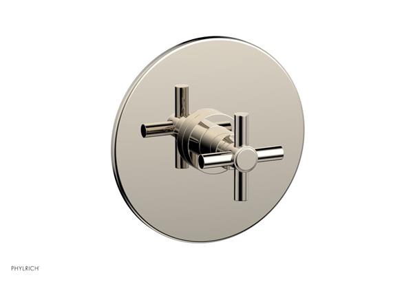 Phylrich - Basic Pressure Balance Plate & Handle Trim Only - Tubular Cross Handle