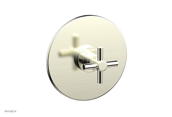 Phylrich - Basic Pressure Balance Plate & Handle Trim Only - Tubular Cross Handle