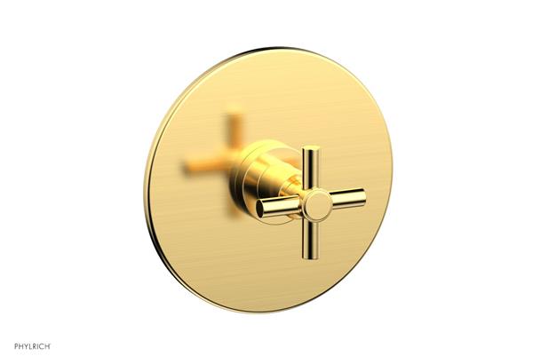 Phylrich - Basic Pressure Balance Plate & Handle Trim Only - Tubular Cross Handle