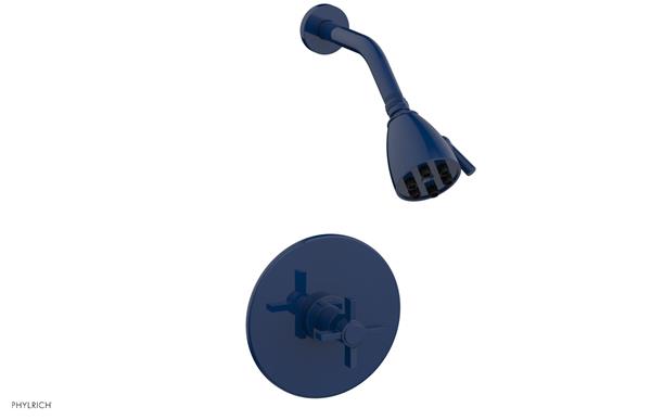 Phylrich - Basic Pressure Balance Shower Set - Blade Cross Handle