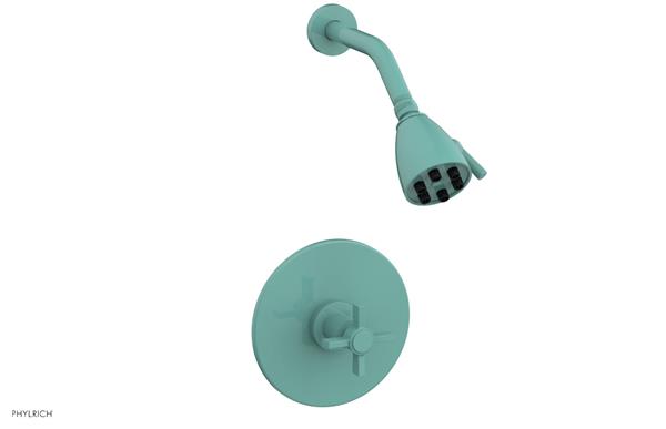 Phylrich - Basic Pressure Balance Shower Set - Blade Cross Handle