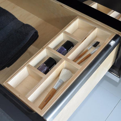 Lacava - Add-On Hanging Organizer Made Of Baltic Birch In Natural Finish And Brushed Stainless Steel Bracket
