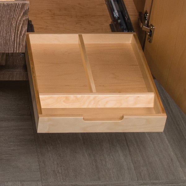 Lacava - Add-On Interior Upper Pull-Out Drawer With 4 Dividers, Customized To Fit The Selected Vanity, Made Of Baltic Birch In