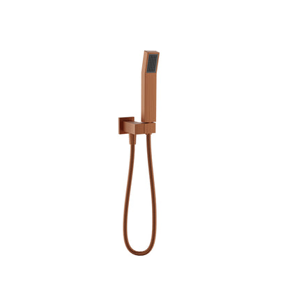 Baril - 1-spray anti-limestone hand shower on wall-mounted supply elbow