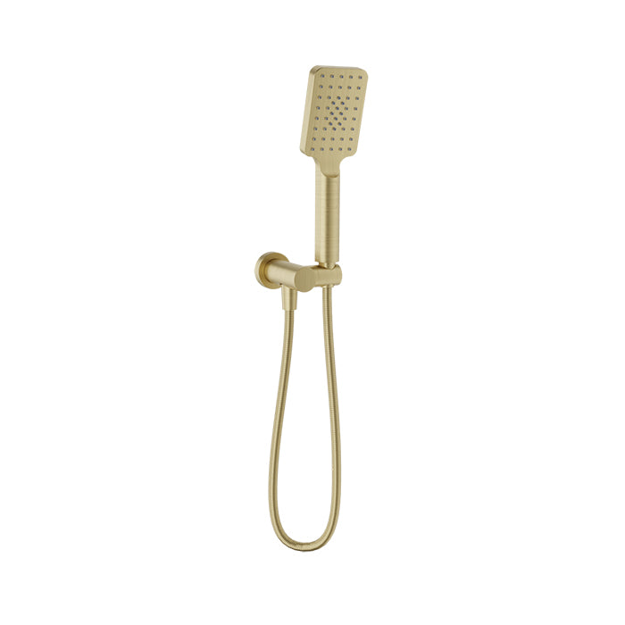 Baril - 3-spray anti-limestone hand shower on wall-mounted supply elbow