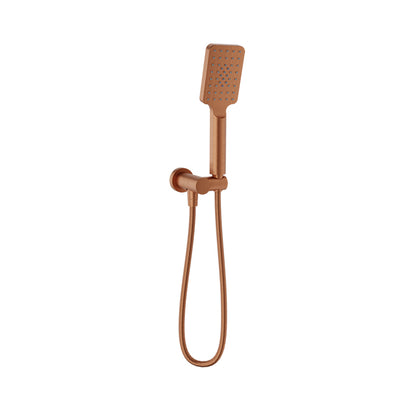 Baril - 3-spray anti-limestone hand shower on wall-mounted supply elbow