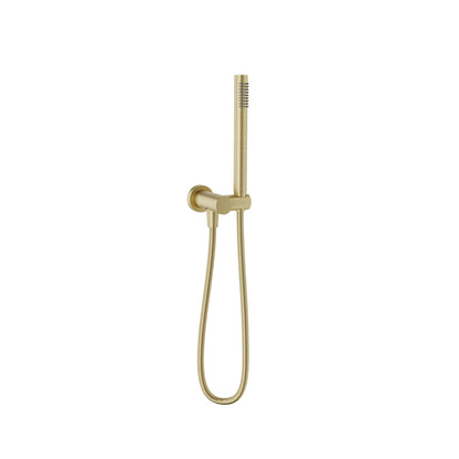 Baril - 1-spray anti-limestone hand shower on wall-mounted supply elbow