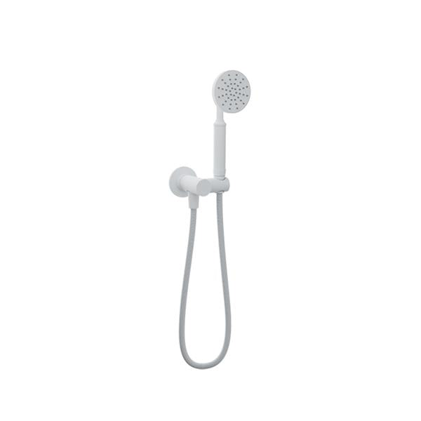 Baril - 1-spray anti-limestone hand shower on wallmounted supply elbow