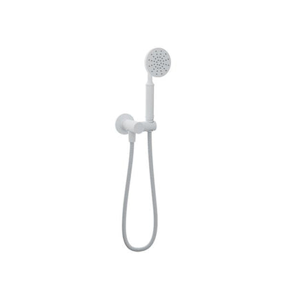 Baril - 1-spray anti-limestone hand shower on wallmounted supply elbow