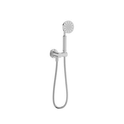 Baril - 1-spray anti-limestone hand shower on wallmounted supply elbow