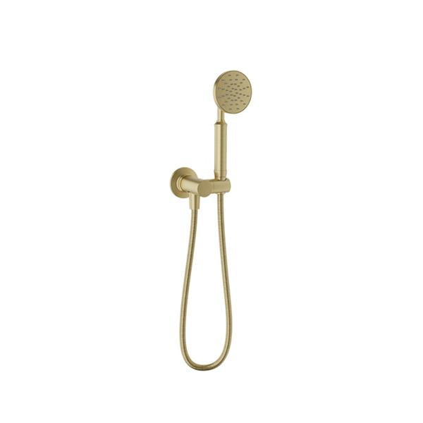 Baril - 1-spray anti-limestone hand shower on wallmounted supply elbow