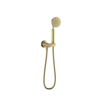 Baril - 1-spray anti-limestone hand shower on wallmounted supply elbow
