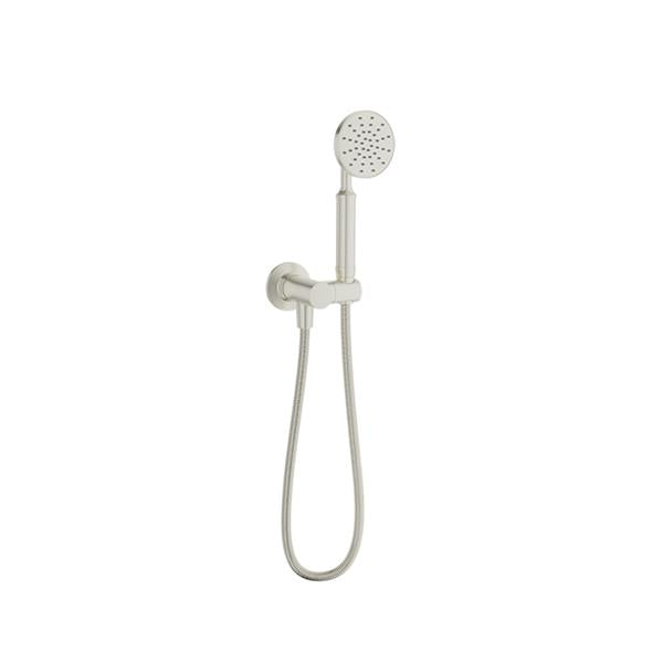 Baril - 1-spray anti-limestone hand shower on wallmounted supply elbow