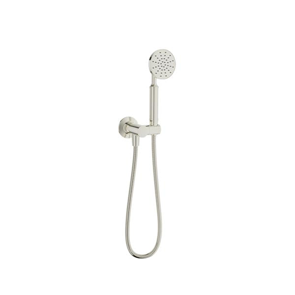 Baril - 1-spray anti-limestone hand shower on wallmounted supply elbow