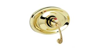 Phylrich - 3Ring 3/4 Inch Thermostatic Shower Trim - Curved Handle
