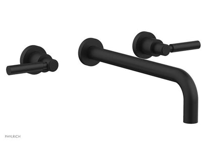 Phylrich - Basic Wall Lavatory Set 12 Inch Spout - Lever Handles