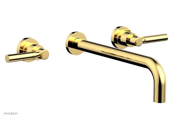 Phylrich - Basic Wall Lavatory Set 12 Inch Spout - Lever Handles