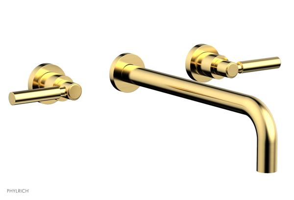 Phylrich - Basic Wall Lavatory Set 12 Inch Spout - Lever Handles