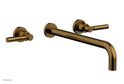 Phylrich - Basic Wall Lavatory Set 14 Inch Spout - Lever Handles