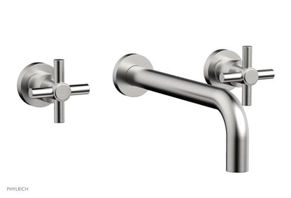 Phylrich - Basic Wall Lavatory Set 10 Inch Spout - Tubular Cross Handles