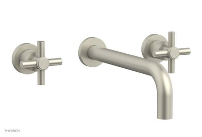 Phylrich - Basic Wall Lavatory Set 10 Inch Spout - Tubular Cross Handles