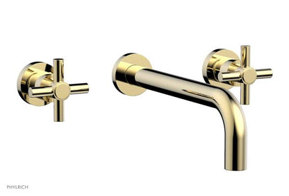 Phylrich - Basic Wall Lavatory Set 10 Inch Spout - Tubular Cross Handles