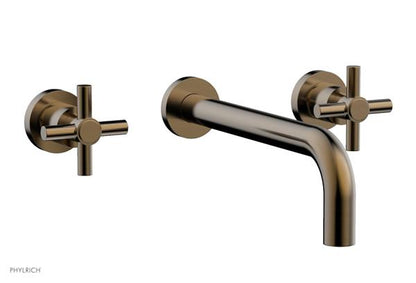Phylrich - Basic Wall Lavatory Set 10 Inch Spout - Tubular Cross Handles