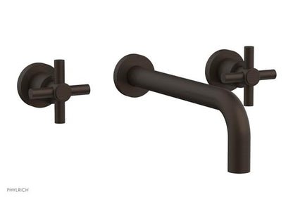 Phylrich - Basic Wall Lavatory Set 10 Inch Spout - Tubular Cross Handles
