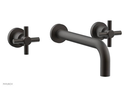 Phylrich - Basic Wall Lavatory Set 10 Inch Spout - Tubular Cross Handles