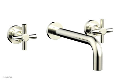 Phylrich - Basic Wall Lavatory Set 10 Inch Spout - Tubular Cross Handles