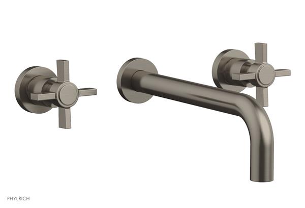 Phylrich - Basic Wall Lavatory Set 10 Inch Spout - Blade Cross Handles