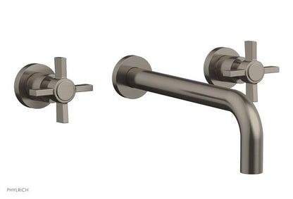 Phylrich - Basic Wall Lavatory Set 10 Inch Spout - Blade Cross Handles