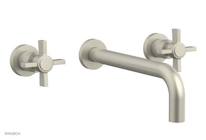 Phylrich - Basic Wall Lavatory Set 10 Inch Spout - Blade Cross Handles