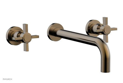 Phylrich - Basic Wall Lavatory Set 10 Inch Spout - Blade Cross Handles