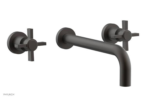 Phylrich - Basic Wall Lavatory Set 10 Inch Spout - Blade Cross Handles