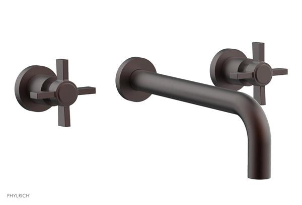Phylrich - Basic Wall Lavatory Set 10 Inch Spout - Blade Cross Handles