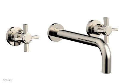 Phylrich - Basic Wall Lavatory Set 10 Inch Spout - Blade Cross Handles