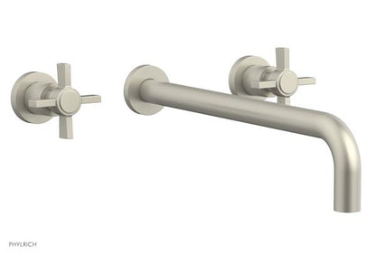 Phylrich - Basic Wall Lavatory Set 14 Inch Spout - Blade Cross Handles