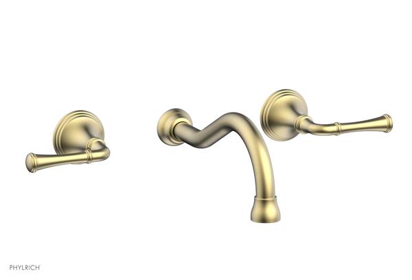 Phylrich - 3Ring Wall Lavatory Set - Straight Lever Handles