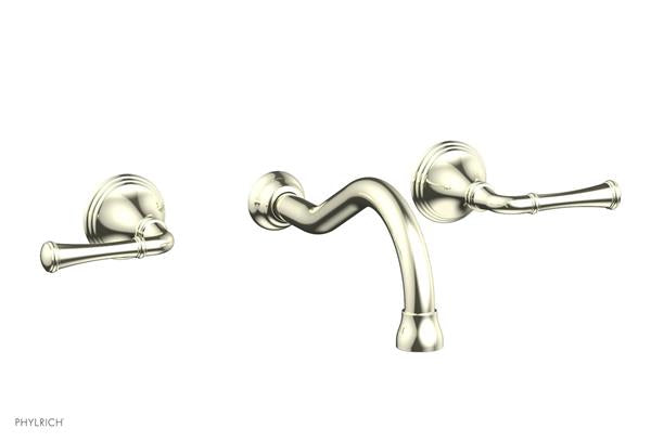 Phylrich - 3Ring Wall Lavatory Set - Straight Lever Handles