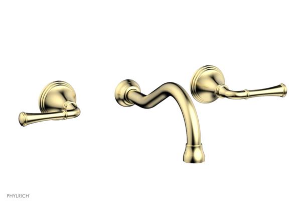 Phylrich - 3Ring Wall Lavatory Set - Straight Lever Handles