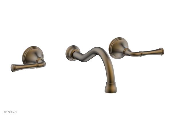 Phylrich - 3Ring Wall Lavatory Set - Straight Lever Handles