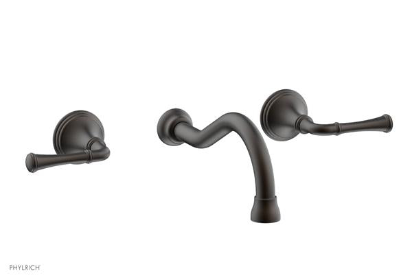 Phylrich - 3Ring Wall Lavatory Set - Straight Lever Handles