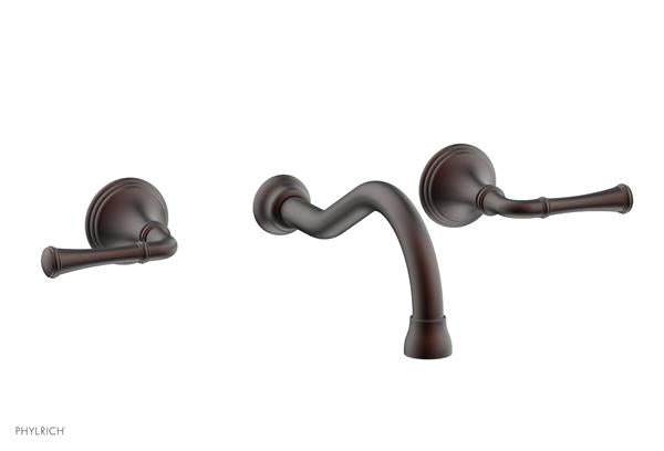 Phylrich - 3Ring Wall Lavatory Set - Straight Lever Handles