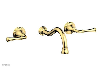 Phylrich - 3Ring Wall Lavatory Set - Straight Lever Handles