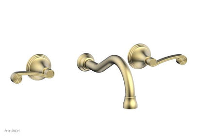 Phylrich - 3Ring Wall Lavatory Set - Curved Lever Handles